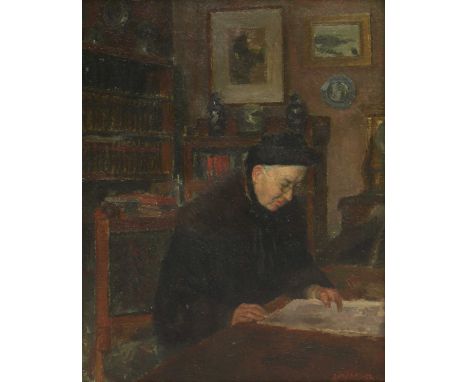 *Geoffrey Hamilton Rhoades (1898-1980)Study of the artist's auntsigned and dated 'RHOADES 32' l.r., oil on canvas46 x 36cm*Ar