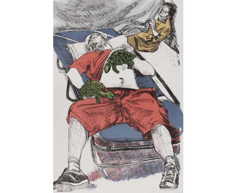 *Paula Rego RA (Portuguese-British, b.1935)'Turtle Hands'lithograph in colours, 2006, from an edition of 35, signed 'Paula Re