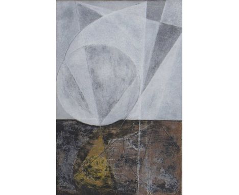 *George Dannatt (1915-2009)'Division of Light (No.1)', 1979signed, inscribed with title and dated Aug/October 1979 verso, oil