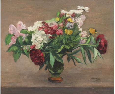 *Philip Naviasky (1894-1983)'Flowerpiece'signed 'NAVIASKY' l.r., oil on board63 x 76cm*Artist's Resale Right may apply to thi