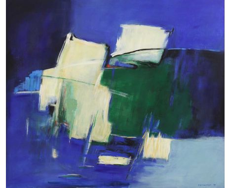 *Barbara Cameron (contemporary)Untitledsigned and dated 'Cameron 98' l.r., oil on canvas116.5 x 130cm, unframed*Artist's Resa