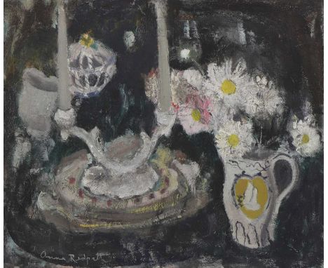 *Anne Redpath RSA ARA (1895-1965)'Daisies'signed 'Anne Redpath' l.l., oil on board51 x 61cmProvenance: With the Fine Art Soci