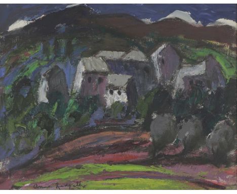 *Anne Redpath RSA ARA (1895-1965)'Hillside Village', c.1958-60signed 'Anne Redpath' l.l., oil on board47.5 x 57.5cmRedpath li