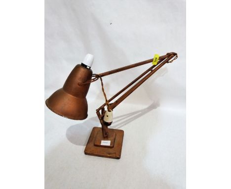 A Herbert Terry & Sons of Redditch Anglepoise lamp. Re-painted