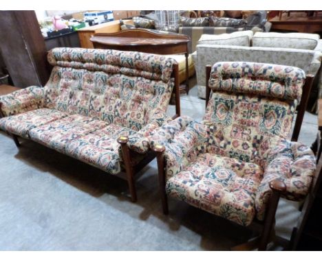 A Guy Rogers style sofa and matching armchair