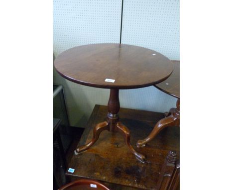 A Georgian mahogany tilt top tripod table.