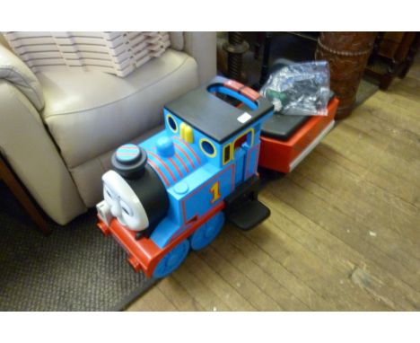 A modern ride on Thomas the Tank Engine train with assorted track (sold electrically untested)