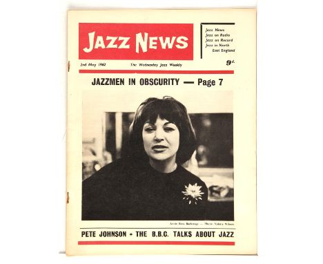Brian Jones -  The Rolling Stones. Jazz News, 2nd May 1962. This issue featured an advert placed by Brian Jones, a guitarist 