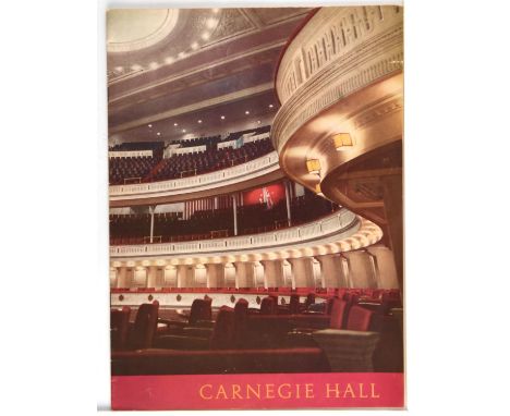 The Beatles, 12 February 1964 Carnegie Hall, New York. Music concert programme. 28.6 x 21 cm. The Beatles returned to New Yor
