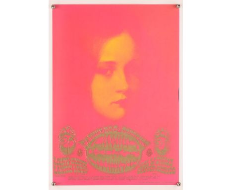 Family Dog Presents Canned Heat, Allmen Joy March 31, October 20, 21, 1969  at 1601 W.Evans, Alton Kelley design, No.D7-1, fl