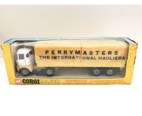 A Boxed Corgi Ferrymasters Scammell Handyman MK.3 Tractor Unit And Trailer. #1147. Box Has Damage. No Reserve.