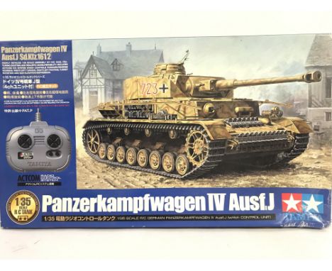 A Boxed Tamiya Remote Controlled Tank Model Kit. 1/35 Scale. No Reserve.