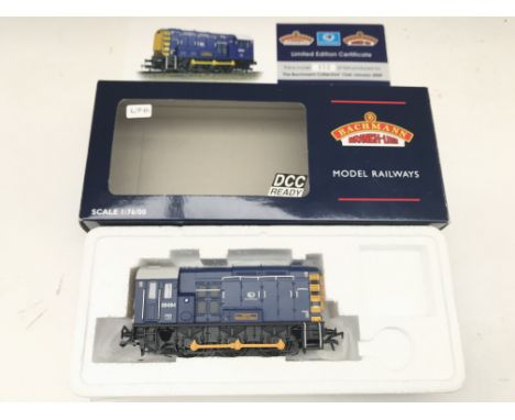 A Boxed Bachmann 00 Gauge Class 08 Diesel Shunter 08484 Port Of Felixstowe Captain Nathaniel Darell. Exclusive To Bachmann Co