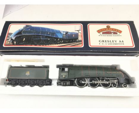 A Boxed Bachmann 00 Gauge A4 60013 Dominion Of New Zealand BR Green Early Emblem Locomotive. #31-955.