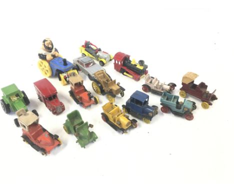 A Small Collection of Playworn Diecast. Including Corgi and Charbens.  NO RESERVE