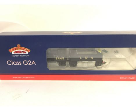 A Boxed Bachmann 00 Gauge Class G2 9449 LMS Black Without Tender Back Cab. #31-476 DCC.