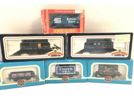 A Small Collection of Boxed 00 Gauge Wagons. By Airfix. Bachmann and Hornby.