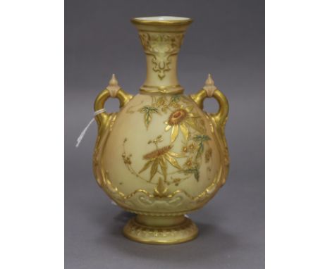 A Royal Worcester blush vase height 15cm