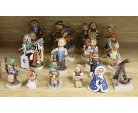A collection of Hummel figures (19)