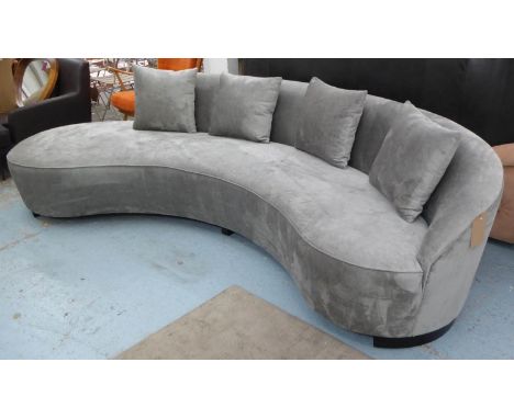 SOFA, 1950's Italian style kidney design, 280cm x 112cm x 82cm. 