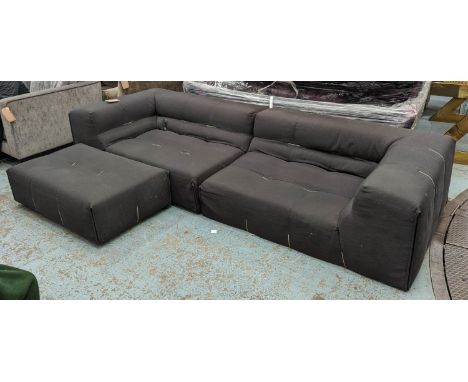 B &amp; B ITALIA TUFTY-TOO SOFA AND STOOL, by Patricia Urquiola, sofa 290cm W approx. (2) 