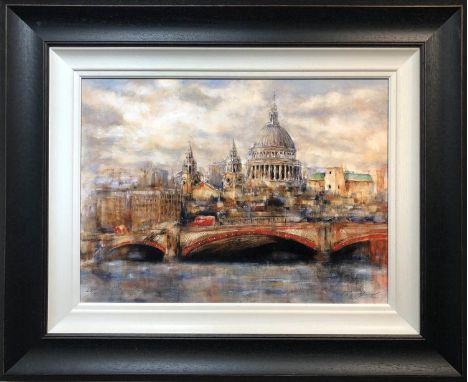 GARY BENFIELD (b. 1965) 'St. Paul's', hand embellished lithograph on board, signed and numbered, 43cm x 58cm. (Subject to ARR