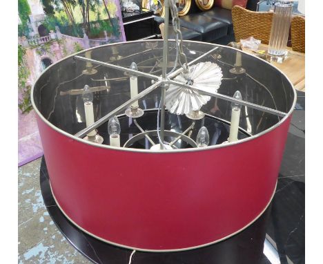 CHARLES EDWARDS DRUM CEILING LIGHT, 80cm diam. 