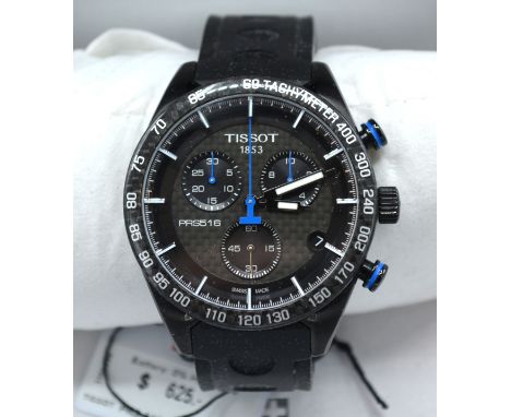 A Tissot PRS 516 Chronograph Wrist Watch with racing style strap complete with original box 