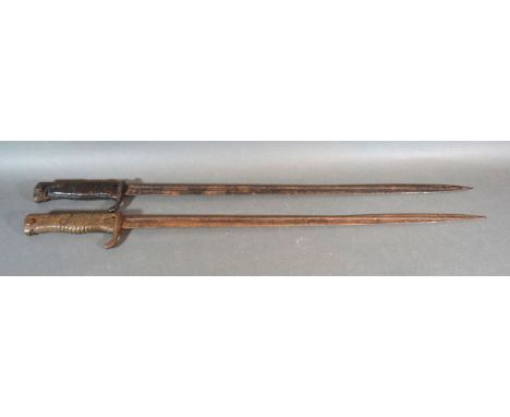 Two First World War Bayonets 65 cms long 
