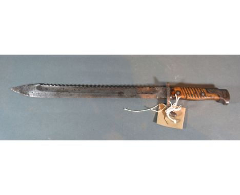 A First World War German G98 Sawback Bayonet 50 cms long 