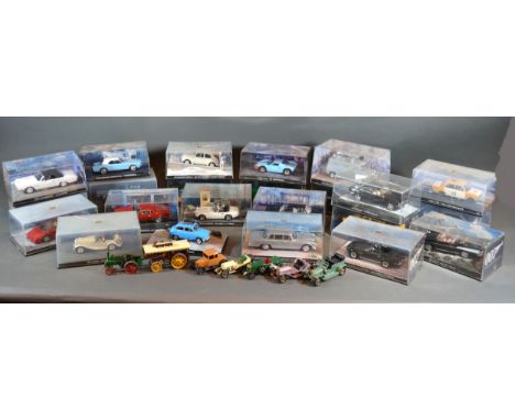 A Collection Of James Bond Model Cars to include Jaguar XKR from Die Another Day, Chevrolet Bel Air from Doctor No and many o