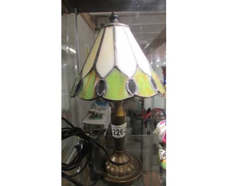 A Tiffany style table lamp.