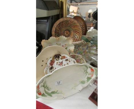 A mixed lot of ceramic dishes etc.,
