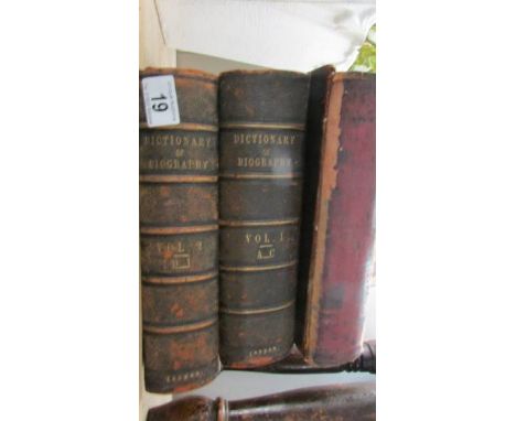 Dictionary of Biography volumes 2 &amp; 3 and one other book.