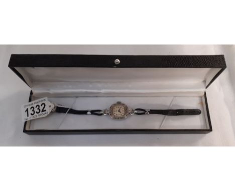 A ladies Timex wrist watch in box