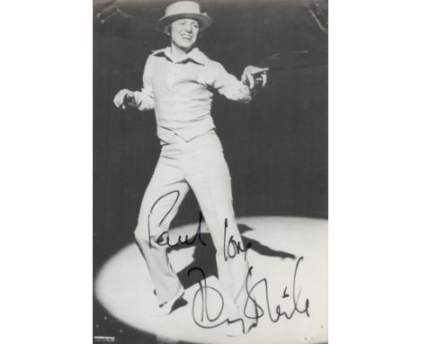 Tommy Steele signed 6x4 black and white photo. Steele, is an English entertainer, regarded as Britain's first teen idol and r