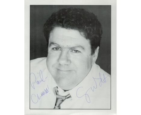 George Wendt signed 10x8 black and white photo. Wendt Jr. is an American actor and comedian. He is known for playing Norm Pet