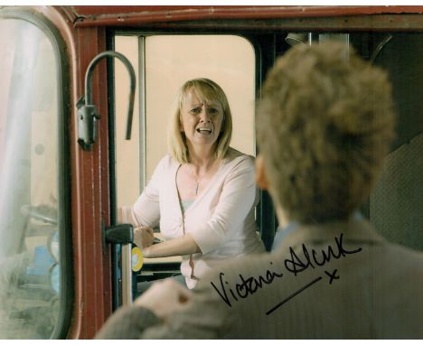 Victoria Alcock signed 10x8 Dr Who colour photo. Alcock appeared in the 2009 Easter Special Doctor Who episode titled Planet 