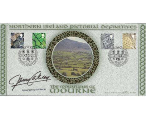 James Galway signed Northern Ireland Pictorial Definitives FDC. This first day cover celebrates The Mountains of Mourne and h