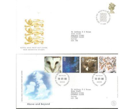 Royal Mail FDC collection 2000 to 2003. 51 covers. Includes Above and Beyond, Fire and Light, Water and Coast, Life and Earth