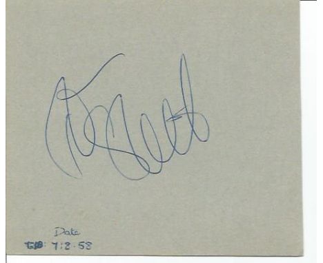 Tommy Steele signed album page. English entertainer, regarded as Britains first teen idol and rock and roll star.[1][2] He re