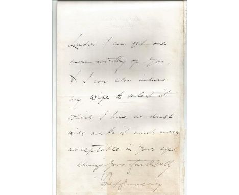 Late 1800s autograph album. Over 100 letters, envelopes, free front mounted in scruffy brown bound album. A wealth of politic