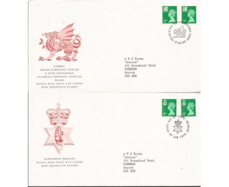 Royal Mail FDC collection 1988 to 2008. 61 covers. Mainly 2007 onwards Includes New Definitive Stamps, Industry Year, Halleys