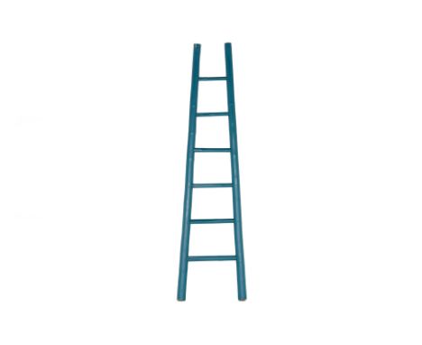 A BLUE BAMBOO LADDER
Of typical tapering form
198cm high
Condition: No obvious condition issues