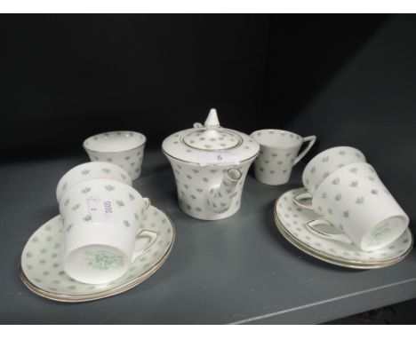 A small size coffee or tea service early Shelley Wileman in the Blossom design