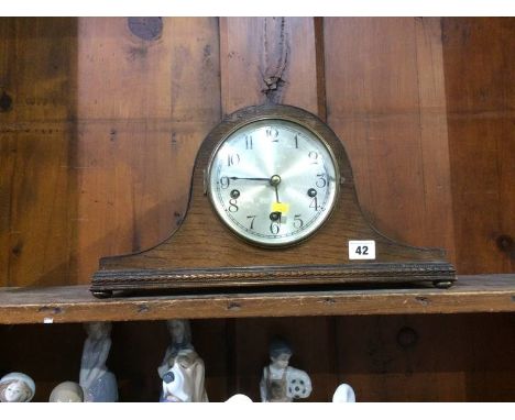 Oak mantle clock