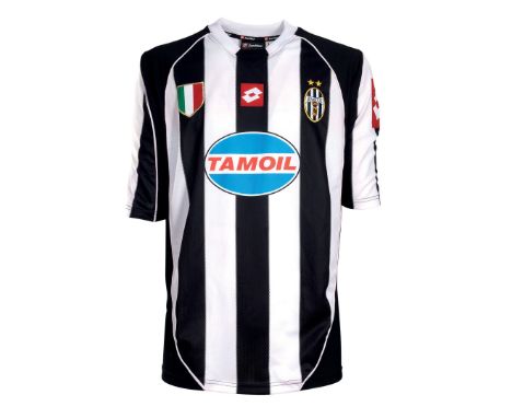 Alessandro Del Piero - Juventus F.C.  - Sason 2002-2003  - Home match shirt, Lotto, short sleeves, size L. Front: applied com
