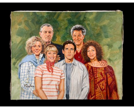 US original painted Concept Artwork for the comedy "Meet The Fockers" (2004), starring Ben Stiller, Robert De Niro, Dustin Ho