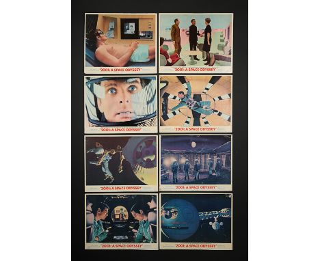 Set of eight US Lobby Cards for Stanley Kubrick's seminal sci-fi film "2001: A Space Odyssey" (1968).All 11" x 14" (28 x 35.5