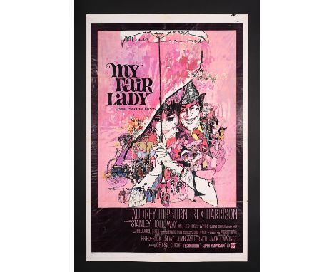US 1-Sheet poster for the Audrey Hepburn musical "My Fair Lady" (1964). Based on the play by George Bernard Shaw, "My Fair La